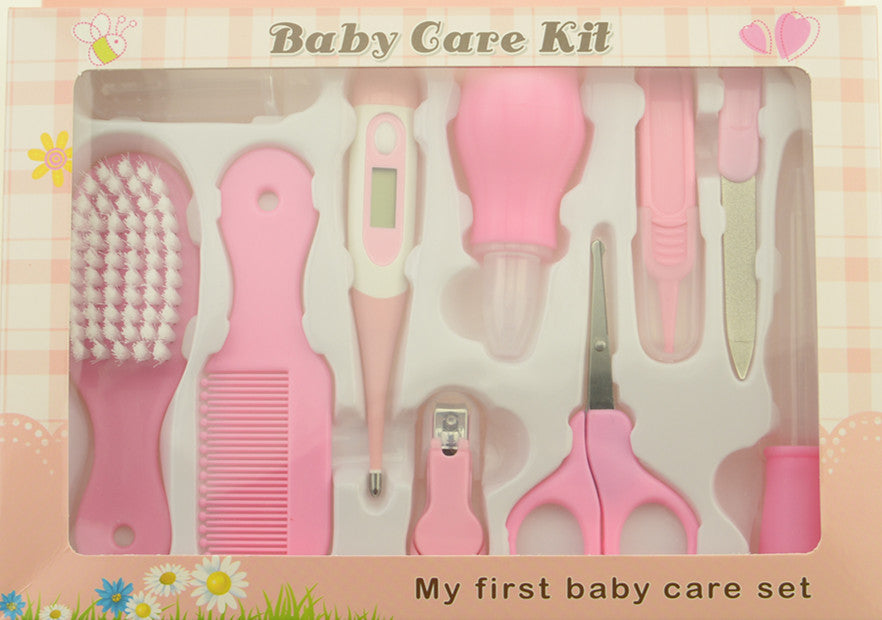 Baby care set with nasal aspirator and clippers