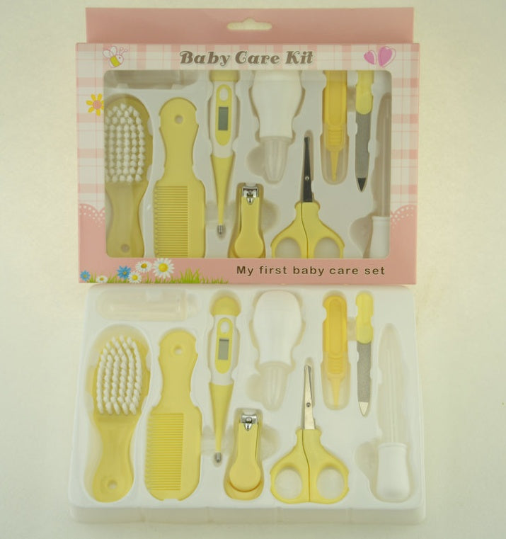 Baby care set with nasal aspirator and clippers