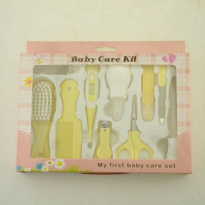 Baby care set with nasal aspirator and clippers