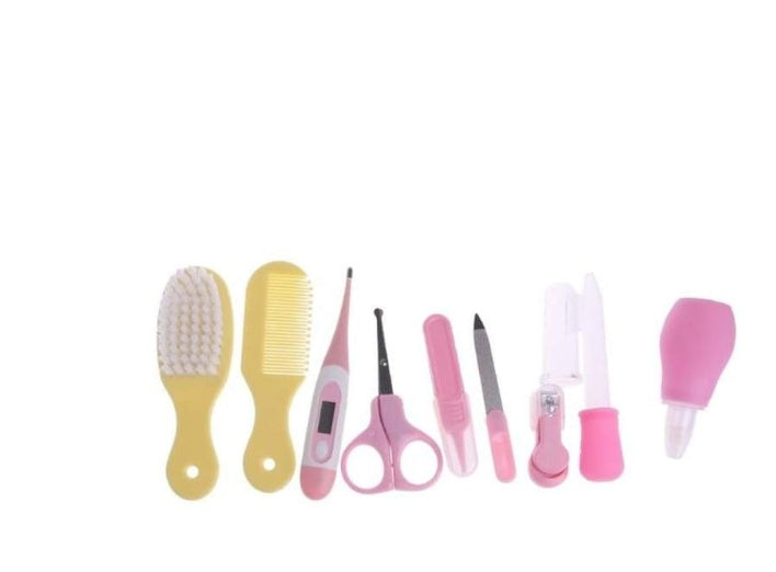 Baby care set with nasal aspirator and clippers
