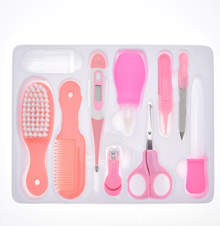 Baby care set with nasal aspirator and clippers
