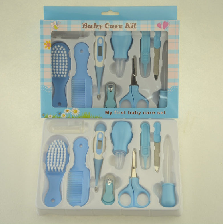 Baby care set with nasal aspirator and clippers