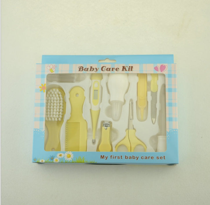 Baby care set with nasal aspirator and clippers