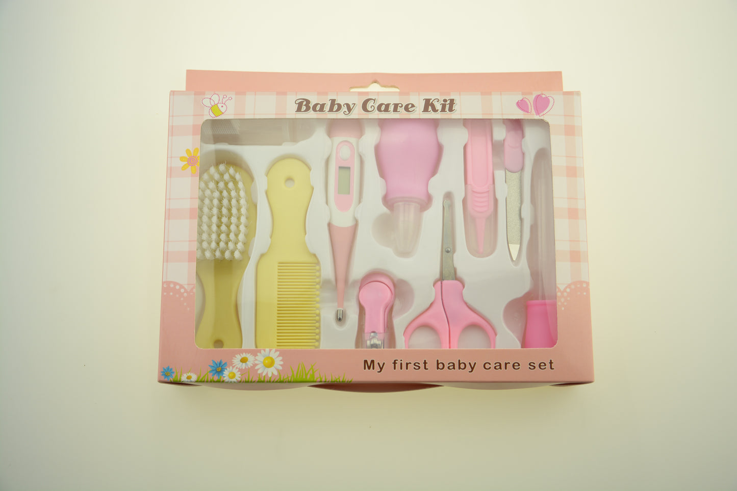 Baby care set with nasal aspirator and clippers