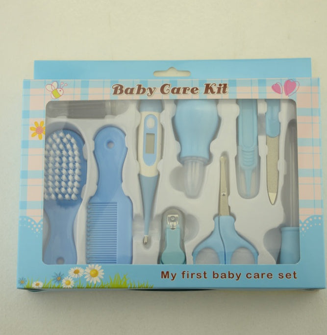 Baby care set with nasal aspirator and clippers