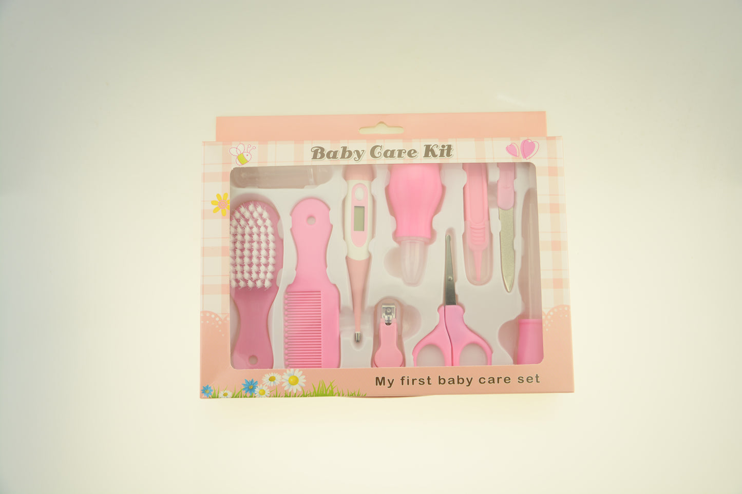Baby care set with nasal aspirator and clippers