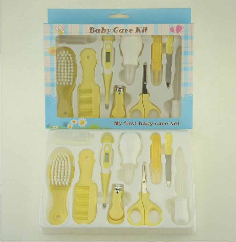 Baby care set with nasal aspirator and clippers