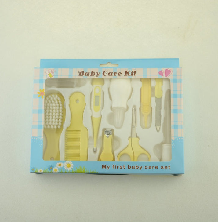 Baby care set with nasal aspirator and clippers