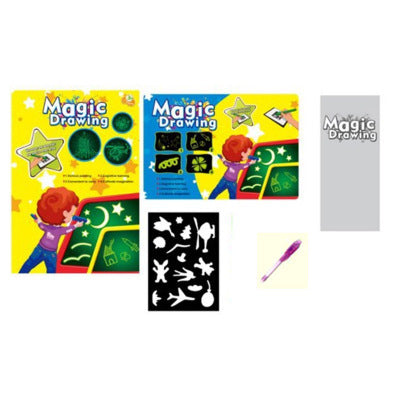 Child playing with magnetic Montessori puzzle board