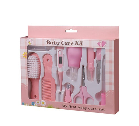 Baby care set with nasal aspirator and clippers