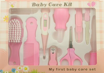 Baby care set with nasal aspirator and clippers