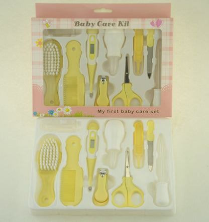 Baby care set with nasal aspirator and clippers