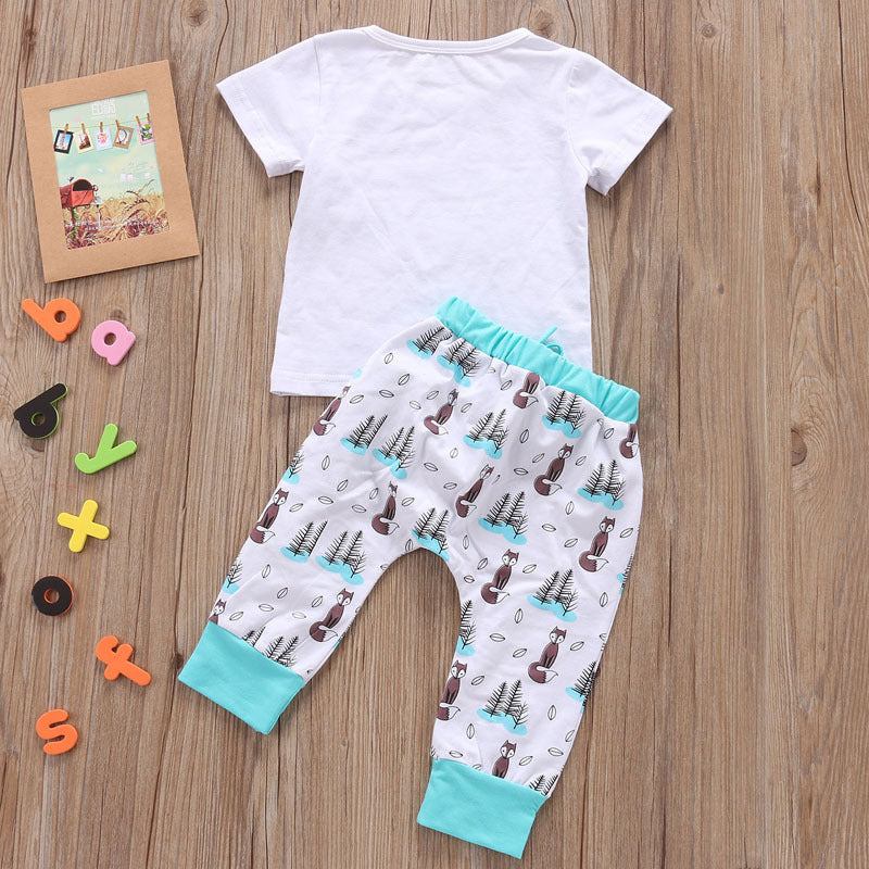 Baby t-shirt and pants 2-piece outfit
