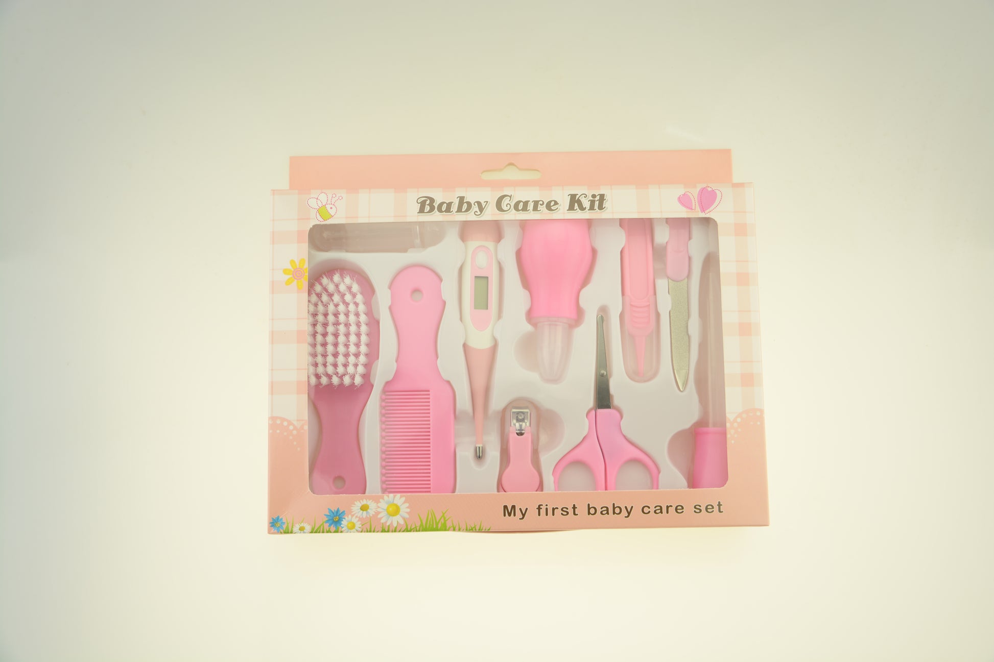 Baby care set with nasal aspirator and clippers