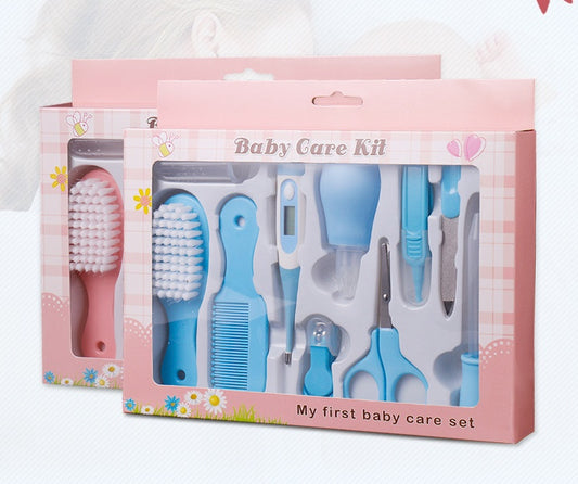 Baby care set with nasal aspirator and clippers