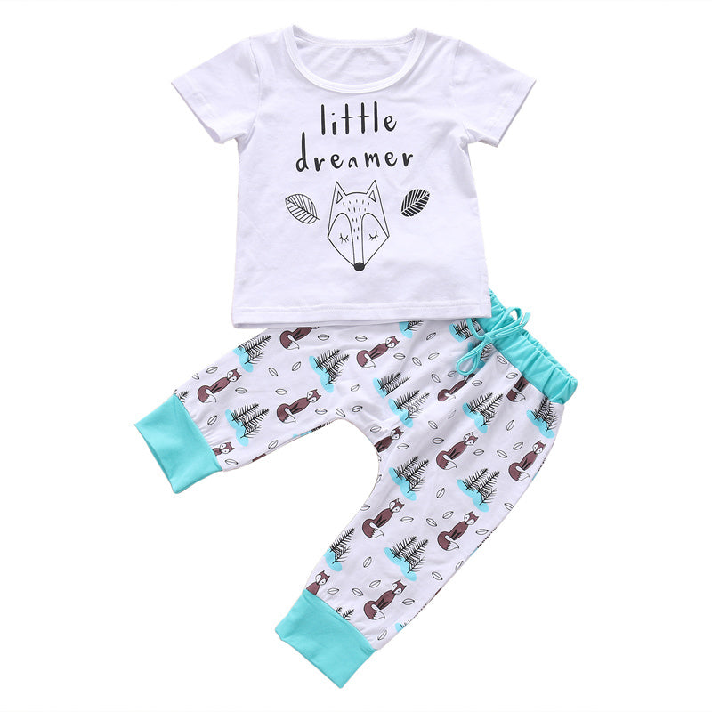 Baby t-shirt and pants 2-piece outfit
